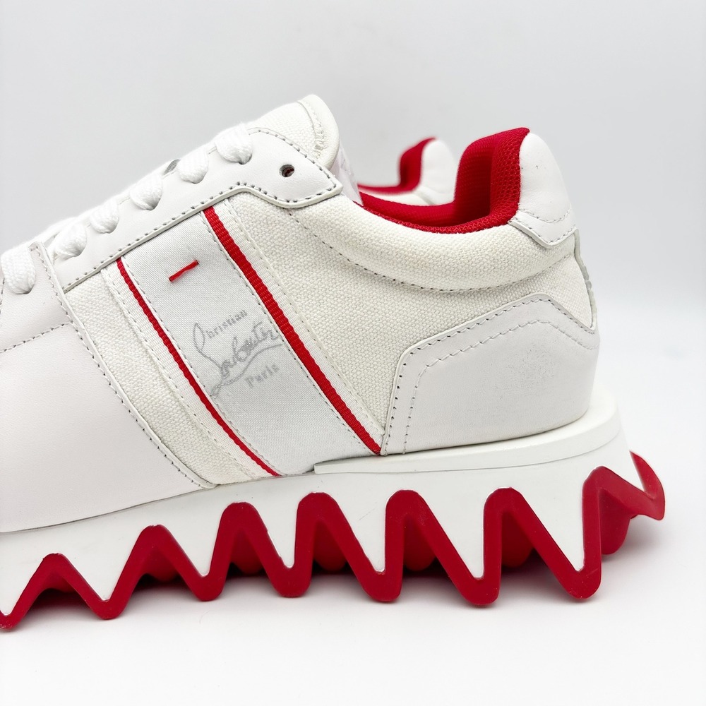 NWB Christian Louboutin Nastroshark Donna Sneakers in White Size 41 - Picture 8 of 16